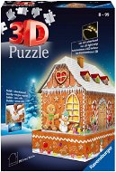 Ravensburger 3D  112371 Perníková chalúpka (Nočná edícia) 216 dielikov - Puzzle