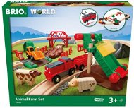 Brio World 33984 Hrací set zvířecí farma  - Vláčkodráha