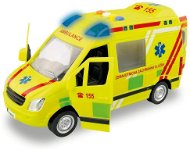 Auto MaDe Ambulancia, na zotrvačník, s reálnym hlasom posádky, 21 cm - Auto
