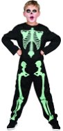Carnival dress - glow-in-the-dark skeleton, 110 -120 cm - Costume
