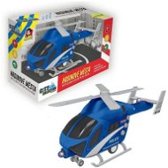 Vrtulník policejní na setrvačník, na baterie se světlem a zvukem - Vrtulník