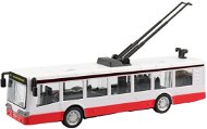 Trolleybus Reversible Metal, 16 x 2,7 x 2,7, with Light and Sound - Toy Car