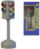 MaDe Traffic light with batteries, light and sound, 12cm - Educational Toy