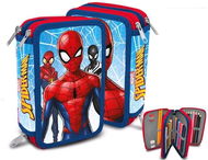 Kids Euroswan Triple Stuffed Case - Spiderman - Pencil Case