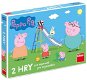 Peppa Pig Poď sa hrať a šmykľavky - Spoločenská hra