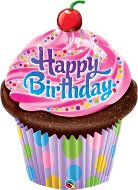 Balón fóliový – Happy birthday – Muffin – Cupcake 89 cm - Balóny