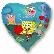 Balón fóliový Sponge Bob srdce 45 cm - Balóny