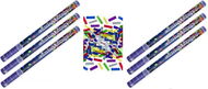 Konfety 80cm metalické barevné mix 6 ks - Konfety