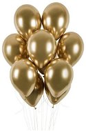 Balónky Chromované 50 ks zlaté lesklé - průměr 33 cm - Balonky