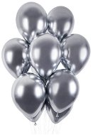 Balóniky chromované 50 ks strieborné lesklé – priemer 33 cm - Balóny