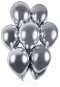 Balonky Balónky chromované 50 ks stříbrné lesklé - průměr 33 cm - Balonky