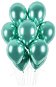 Balonky Balónky chromované 50 ks zelené lesklé - průměr 33 cm - Balonky
