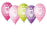 Balloons Owl 30cm, 5 pcs - Balloons