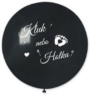 Balón latexový s nápisem "kluk nebo holka ?" gender reveal - baby shower - 80 cm - Balóny
