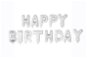 Balloon Foil Inscription Happy birthday Letter size 35cm - Silver - Balloons