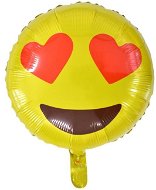 Balón fóliový smajlík – smile – love – zamilovaný – 45 cm - Balóny