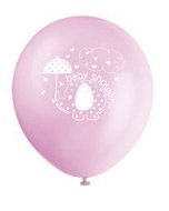 Balóniky “baby shower“ tehotenský večierok – dievča / girl 30 cm, 8 ks - Balóny