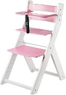 Growing chair Wood Partner Luca Kombi Colour: white/pink - Growing Chair