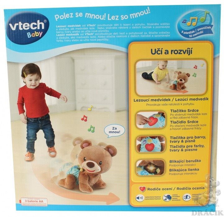 Vtech crawl deals along bear