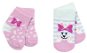 BABY born Ponožky – ružové a mentolové, so zajačikom a mašličkou - Oblečenie pre bábiky