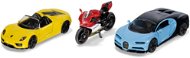 Siku Super - Set of 2 Sports Cars and a Motorcycle - Metal Model