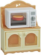 Sylvanian Families Furniture - Cabinet with Microwave Oven - Figure Accessories