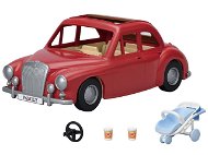 Figure Accessories Sylvanian families Family Travel Car Red with Pram and Car Seat - Doplňky k figurkám