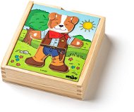 Woody Puzzle Kleiderschrank Dog 18 Teile - Puzzle