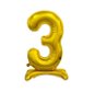 Balóny Balónik fóliový číslica zlatá na podstavci, 74 cm – 3 - Balonky