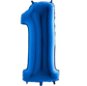 Balón fóliový číslice modrý – blue 102 cm – 1 - Balóny