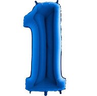 Balón foliový číslice modrá - blue 102 cm - 1 - Balonky