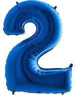 Balloon Foil Digits Blue - 110cm - 2 - Balloons