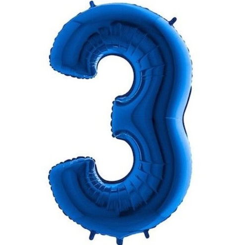 Balón foliový číslice modrá - blue 102 cm - 3 - Balonky - Hlavní obrázek