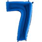 Balloon Foil Digits Blue - 115cm - 7 - Balloons