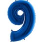 Balón fóliový číslica modrá – blue 102 cm – 9 - Balóny
