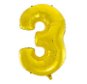 Balón fóliový číslica zlatá – gold 102 cm – 3 - Balóny