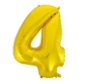 Balloon foil digit gold - 115 cm - 4 - Balloons