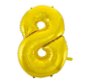 Balloon Foil Digit Gold - 110cm - 8 - Balloons