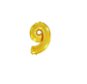 Balón fóliový číslica zlatá – gold 102 cm – 9 - Balóny