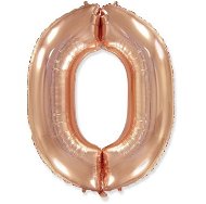 Pink gold foil Baloon - rose gold 115 cm - 0 - Balloons