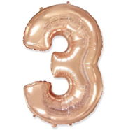 Pink Rose Gold Foil Number 110cm - 3 - Balloons