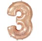 Balonky Balón foliový číslice růžovo zlatá - rose gold 102 cm - 3 - Balonky
