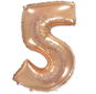 Baloon Rose gold foil number - rose gold 115 cm - 5 - Balloons