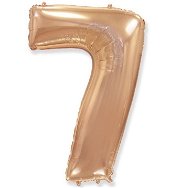 Pink  and gold foil baloon - rose gold 115 cm - 7 - Balloons