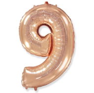 Pink Rose Gold Foil Number 110cm - 9 - Balloons