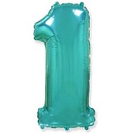 Foil Balloon Number  Turquoise  - 110cm - 1 - Balloons