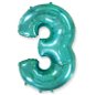 Balloons Balloon foil turquoise number - tiffany 115 cm - 3 - Balonky