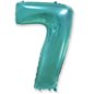 Balloons Foil Balloon Number Turquoise  - 110cm - 7 - Balonky