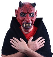 Carnival Mask Devil mask with ears - Halloween, Christmas - 26 x 32 cm - Karnevalová maska