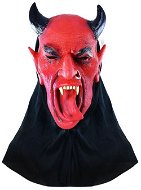 Devil mask with tongue - Halloween - Christmas - 29 x 24 cm - Carnival Mask